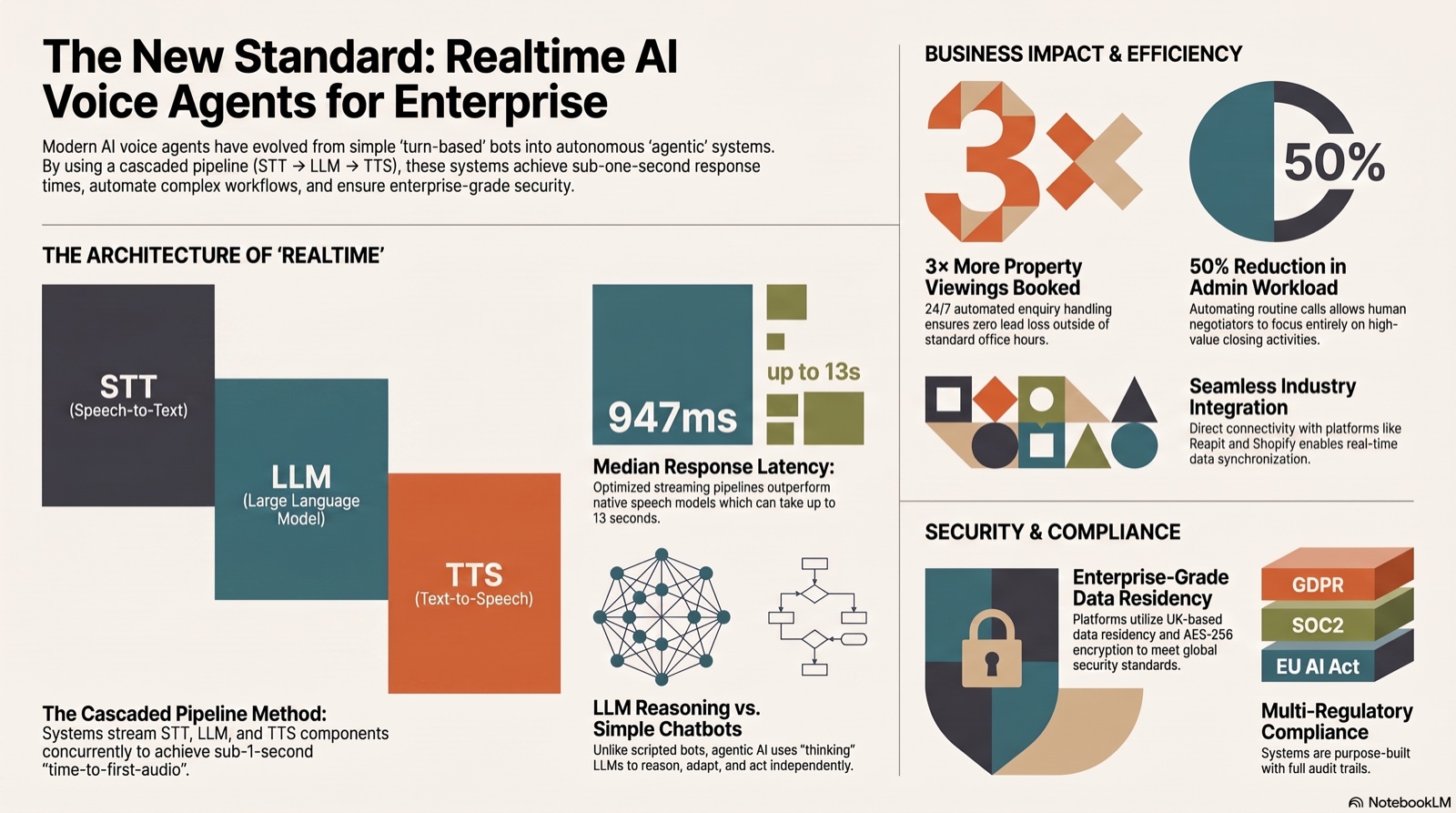 Infographic summarising AI phone answering for business