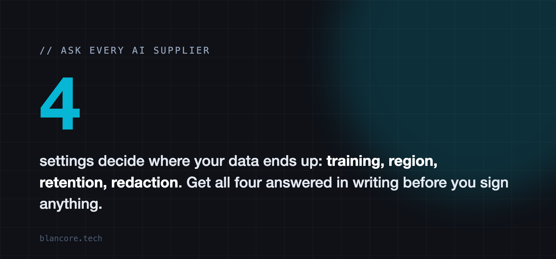 Four settings decide where your business data ends up when you use AI